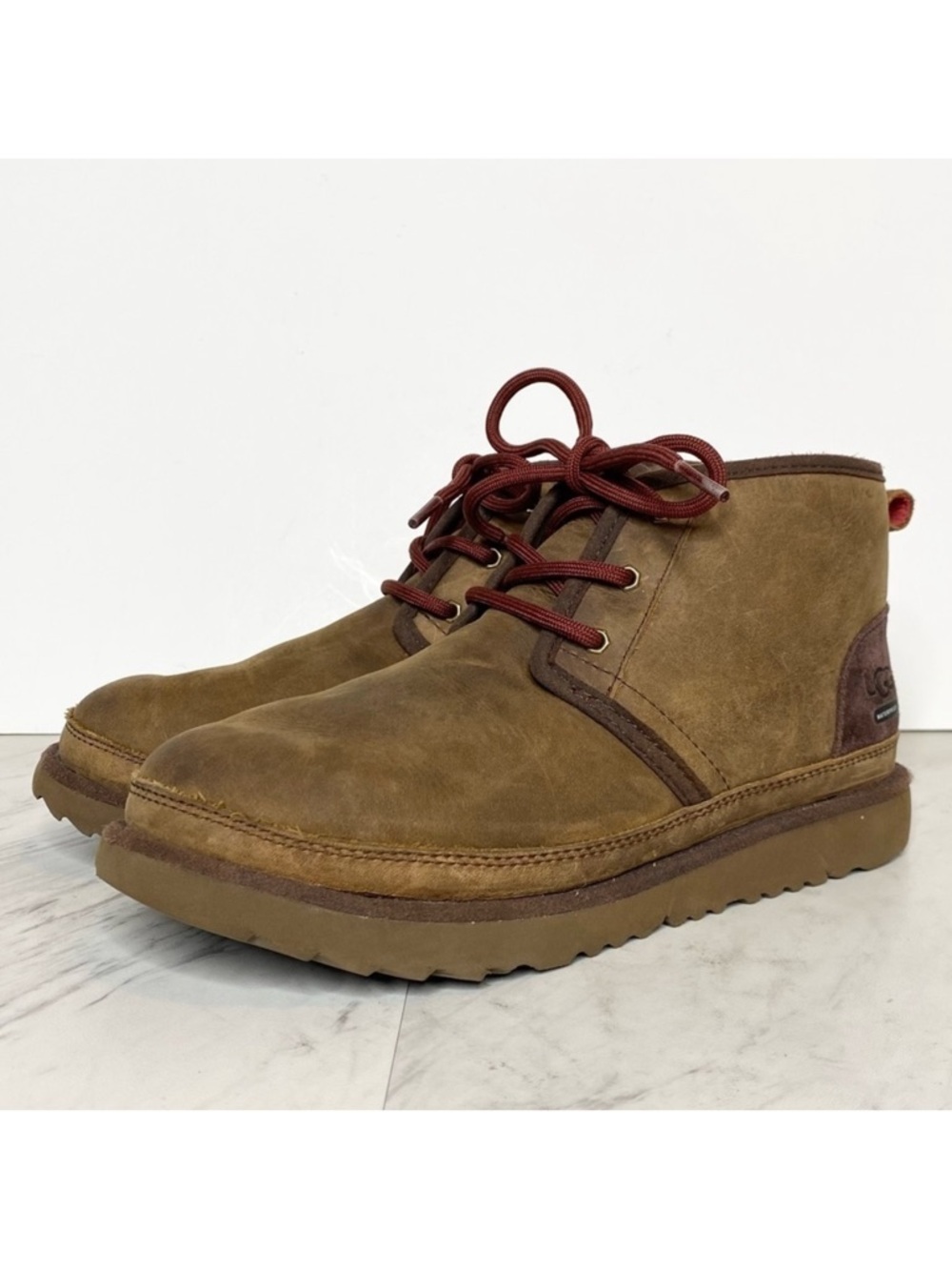 UGG Neumel Kids Lace Up Waterproof Brown Boots 5